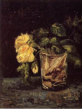 Vincent Van Gogh : Glass with Roses